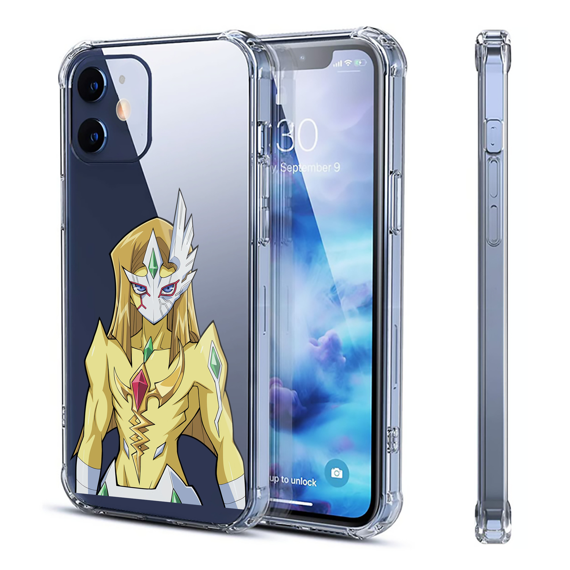（画像用） 遊☆戯☆王 Yu-Gi-Oh! 【iPhone 12シリーズ対応】透明スマホケース（クリアソフトケース）